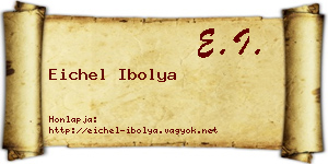Eichel Ibolya névjegykártya