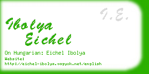 ibolya eichel business card